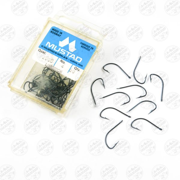 قلاب موستاد Mustad سورمه ای نروژ 2660 سایز 4 بسته 10 عددی