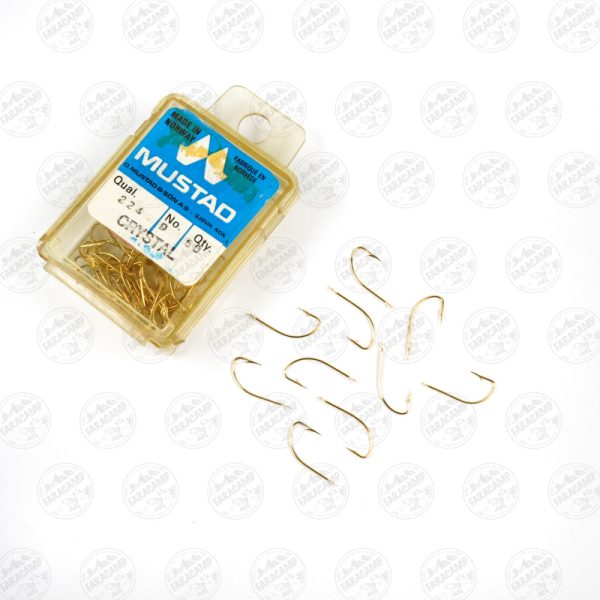 قلاب موستاد Mustad طلایی نروژ 224 سایز 9 بسته 10 عددی
