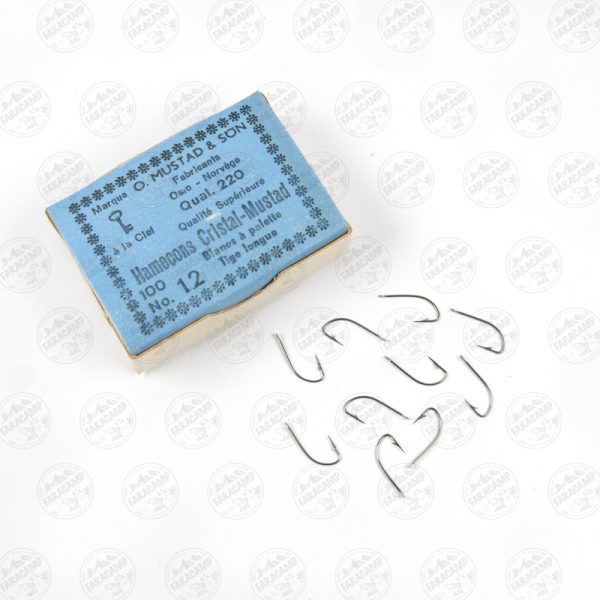 قلاب موستاد Mustad نیکل نروژ 220 سایز 12 بسته 10 عددی