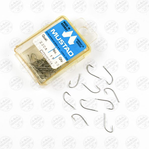 قلاب موستاد Mustad نیکل نروژ 220A سایز 11 بسته 10 عددی
