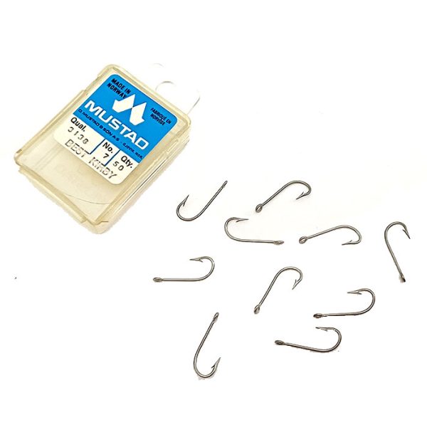 قلاب موستاد Mustad نیکل نروژ 3138 سایز 7 بسته 10 عددی