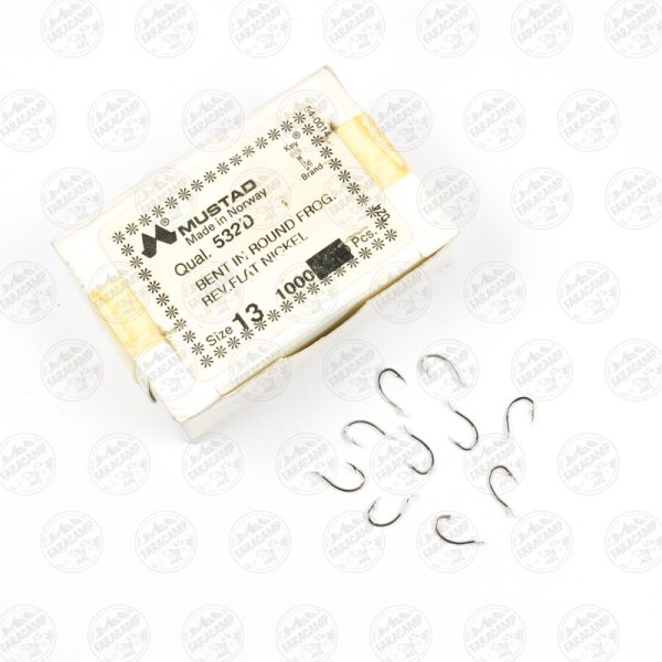 قلاب موستاد Mustad نیکل نروژ 532D سایز 13 بسته 10 عددی