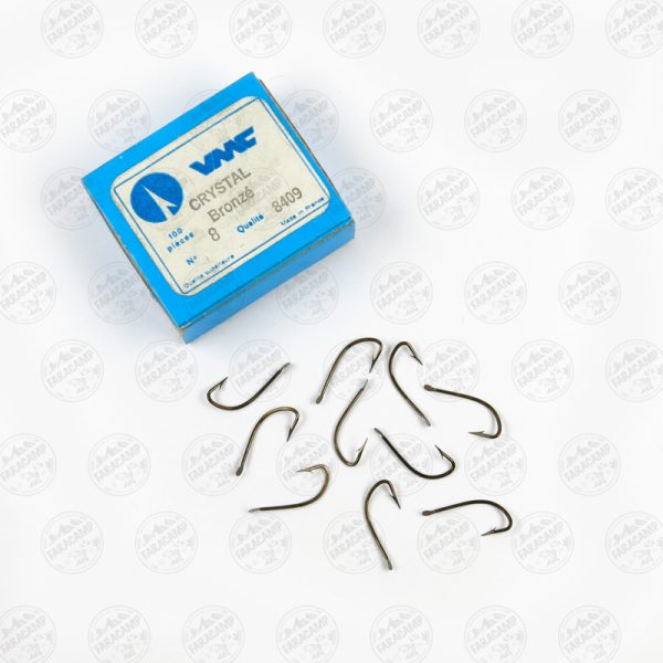 قلاب وی ام سی VMC فرانسه 8409 برنز سایز 8 بسته ۱۰ عددی