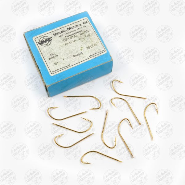 قلاب وی ام سی VMC فرانسه 8910D طلایی سایز 1 بسته ۱۰ عددی