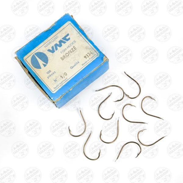 قلاب وی ام سی VMC فرانسه 9334 برنز سایز 1/0 بسته ۱۰ عددی